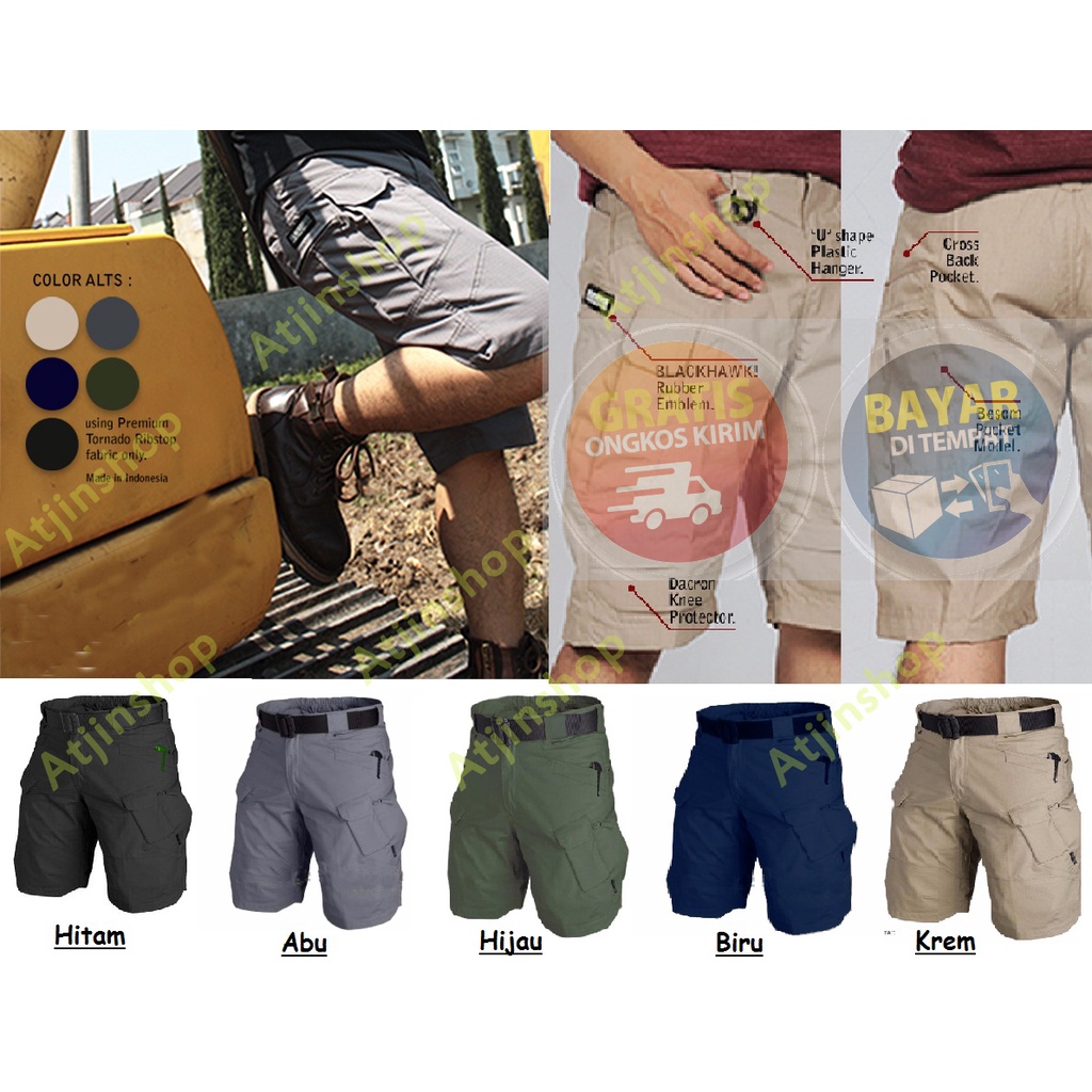 Celana Pendek Kargo Tactical PDL Kargo ShortPants