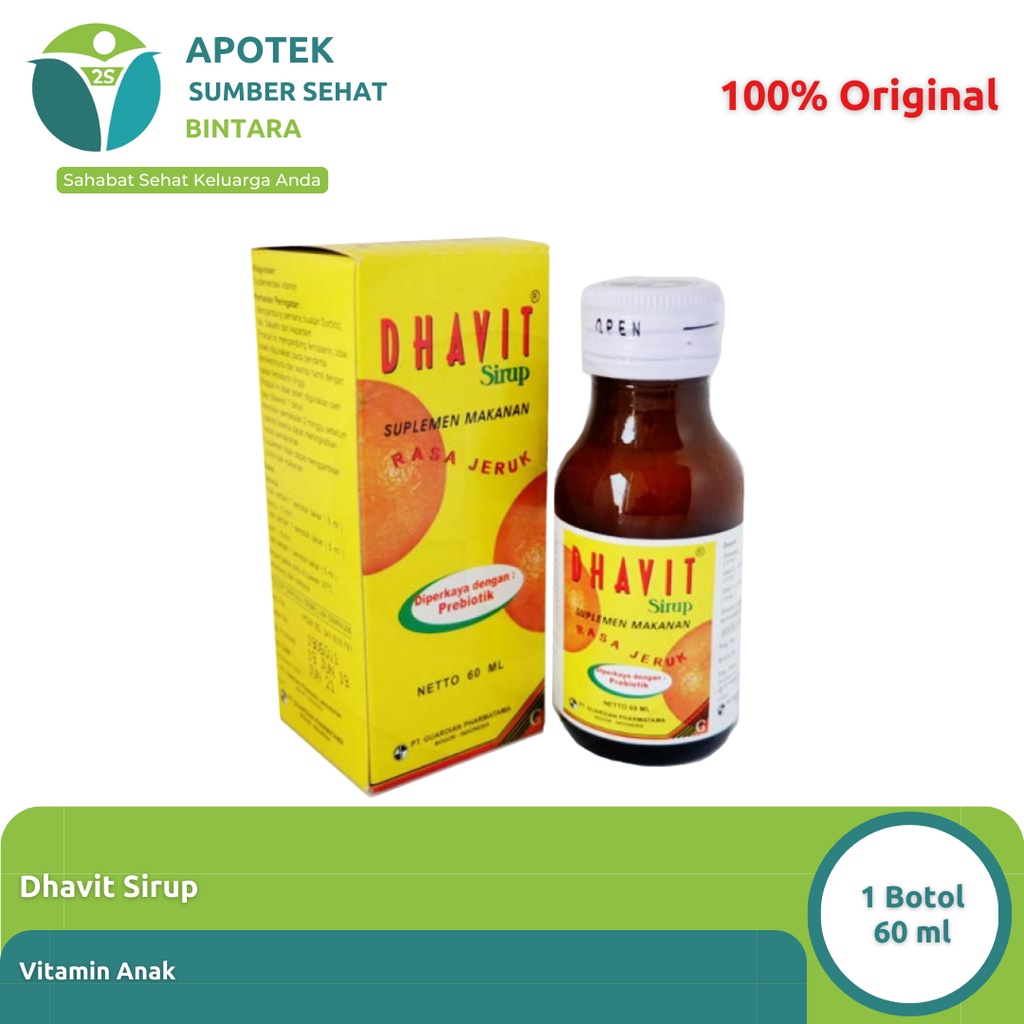 Dhavit Sirup Vitamin Nafsu Makan Anak 60 ml