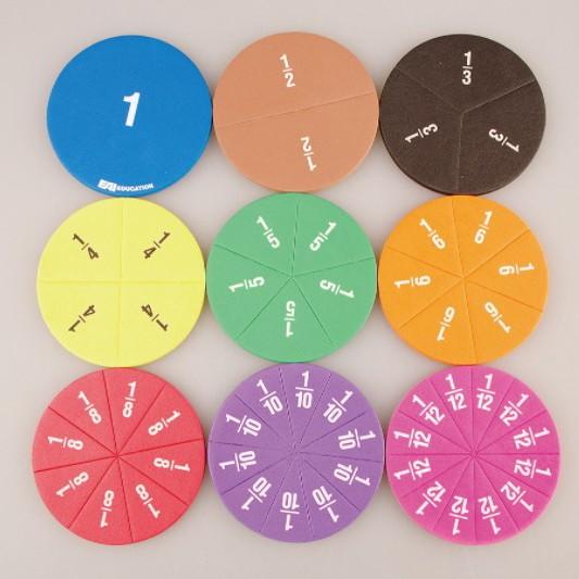 Mainan Eva Fraction : Alat Peraga Matematika Pecahan