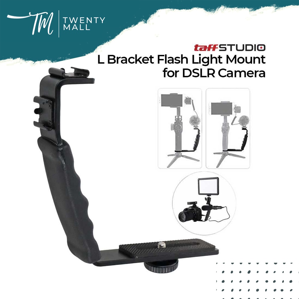 Kernel L Bracket Flash Light Adjustable Holder Mount for DSLR Camera / Adapter Kamera Mount DSLR Ber