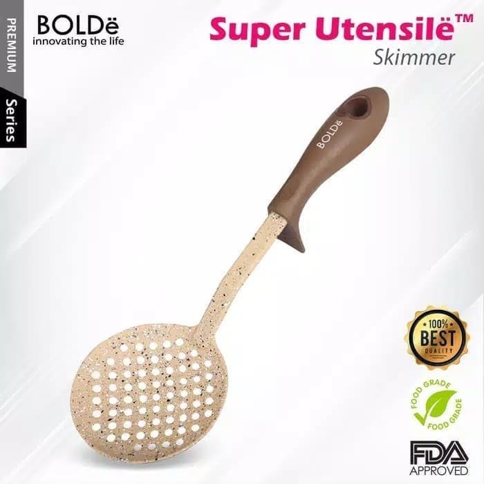 BOLde super utensil Skimmer - Sutil - Sodet - Spatula bulat lubang ori
