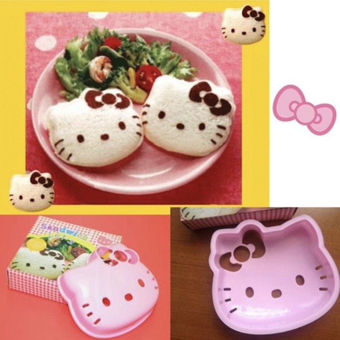 READY Cetakan Roti Tawar Sandwich Mold Bear Beruang Bunny Rabbit Car Mobil Hello Kitty