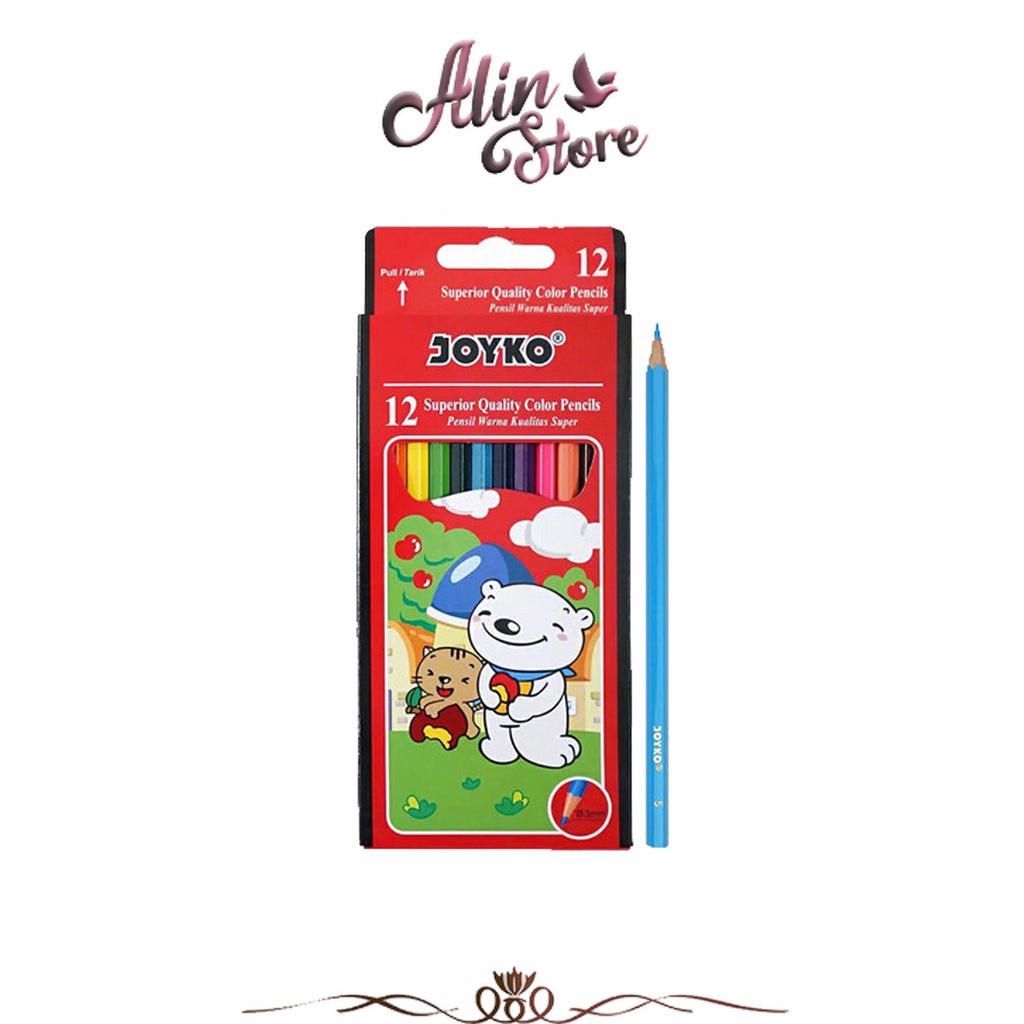 

Pensil Warna CP-12PB Color Pencils 12 Warna Joyko