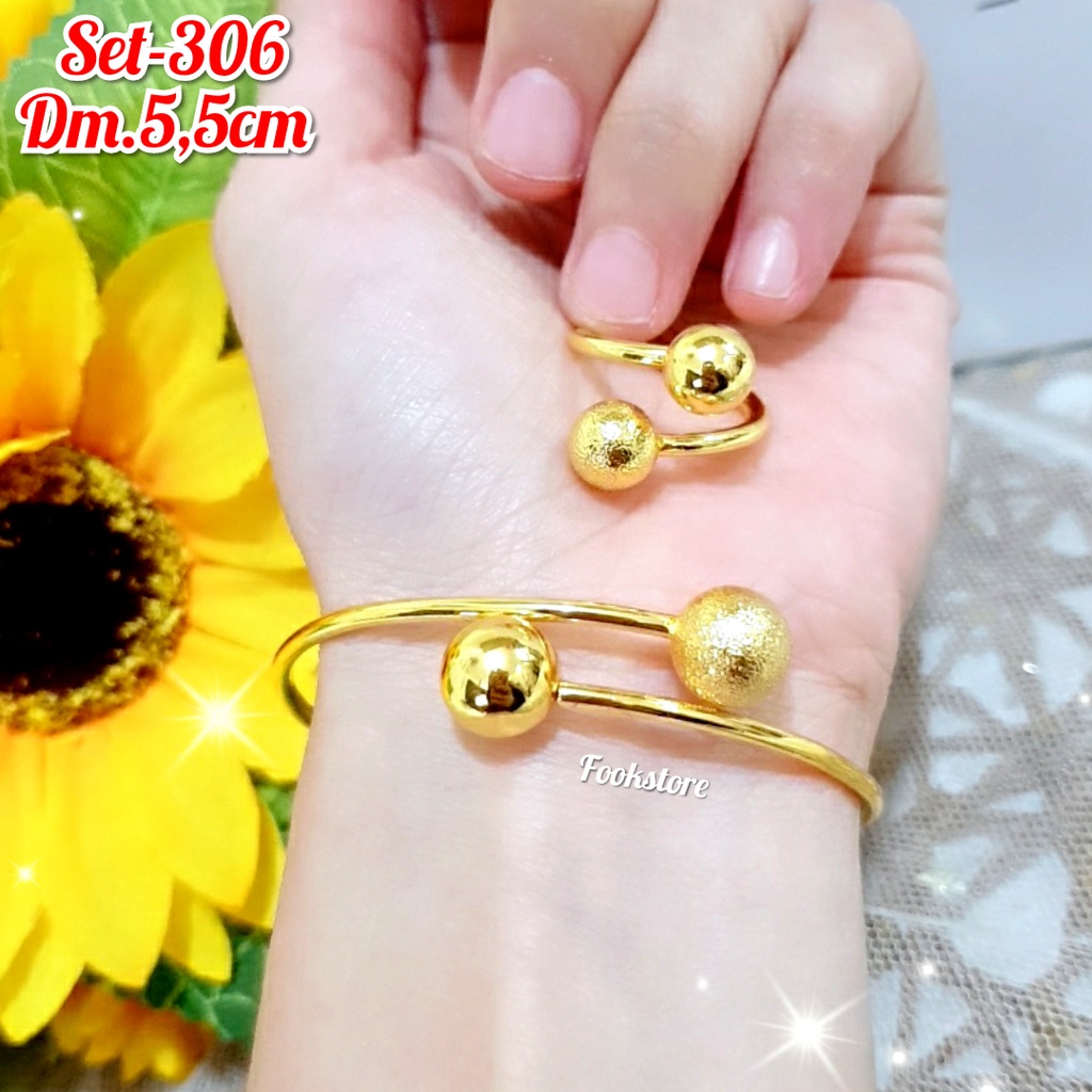 SET PERHIASAN WANITA 2 IN 1 AKSESORIS IMPOR TERMURAH/ANTIKARAT