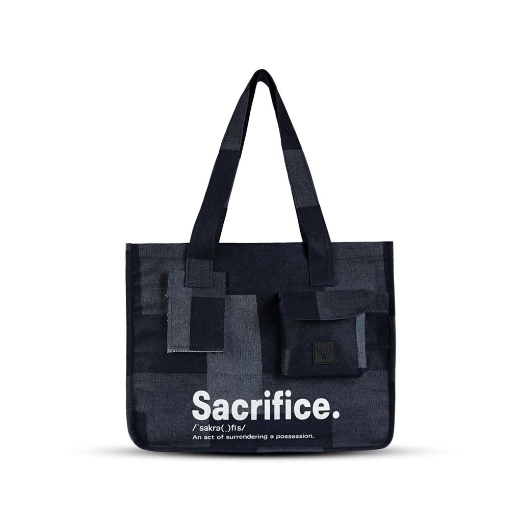 Whoopculture &quot;SICA&quot; 14oz Denim Tote bag