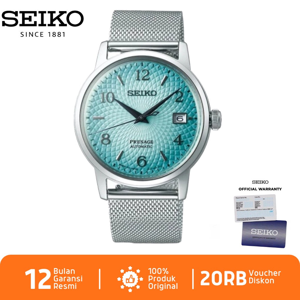 Jam Tangan Wanita Seiko Presage SRPE49J1 Automatic Stainless Steel Strap