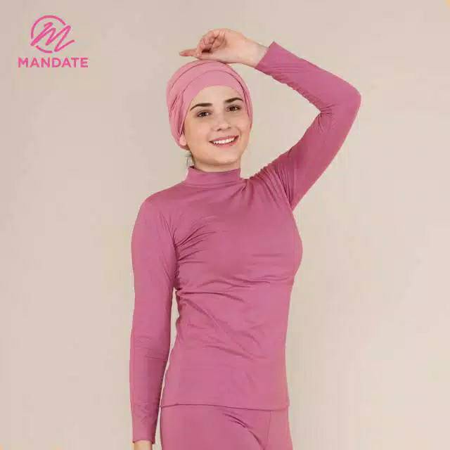 Baju Manset Kerah dan Oblong L,XL Mandate Manset Baju Kaos Polos Dalaman Baju Termurah Nayla Hijab