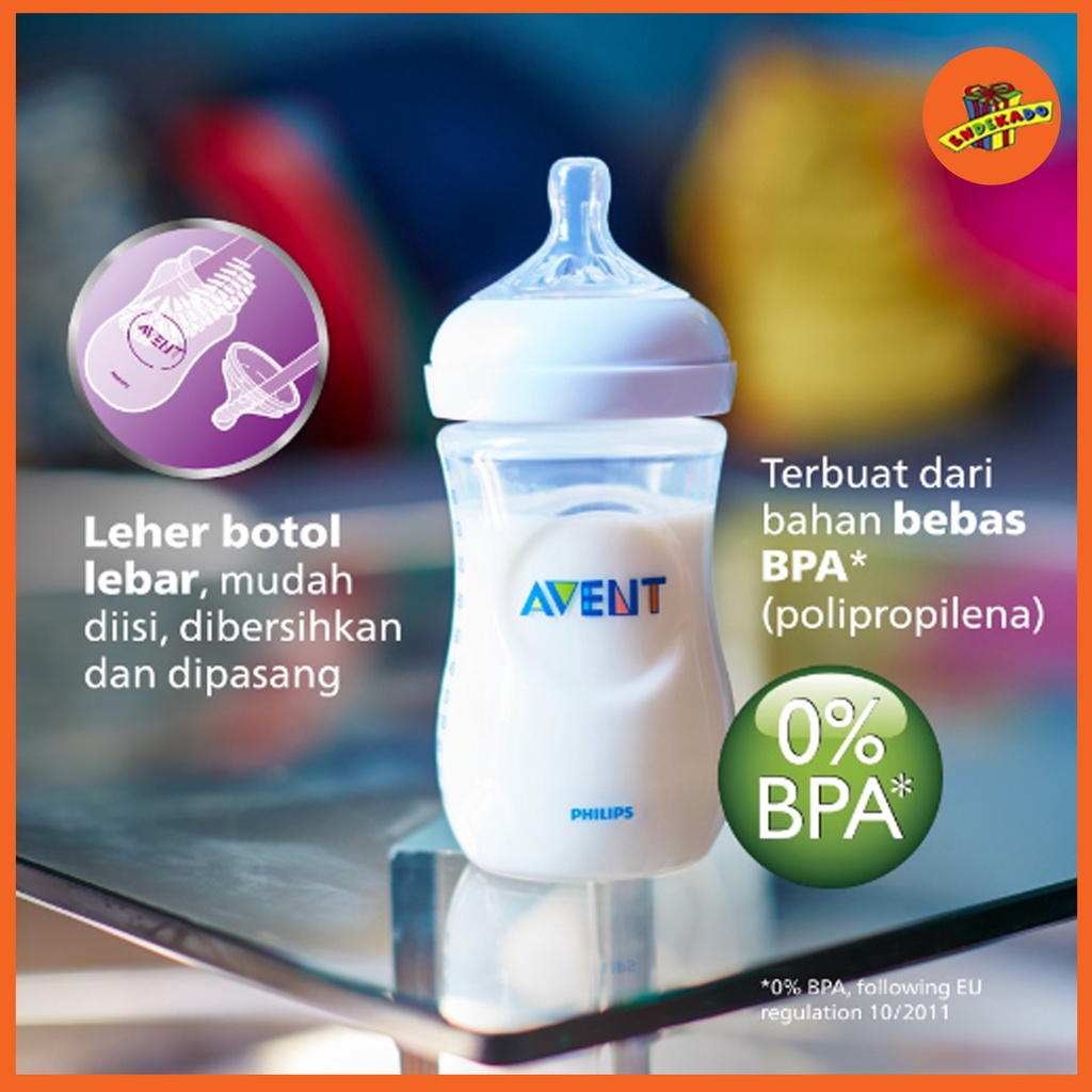 PHILIPS AVENT NATURAL BOTOL SUSU 125ml BENING