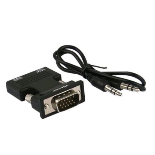 Converter HDMI Female to VGA Male 1080P Audio Port (HDMI TO VGA)