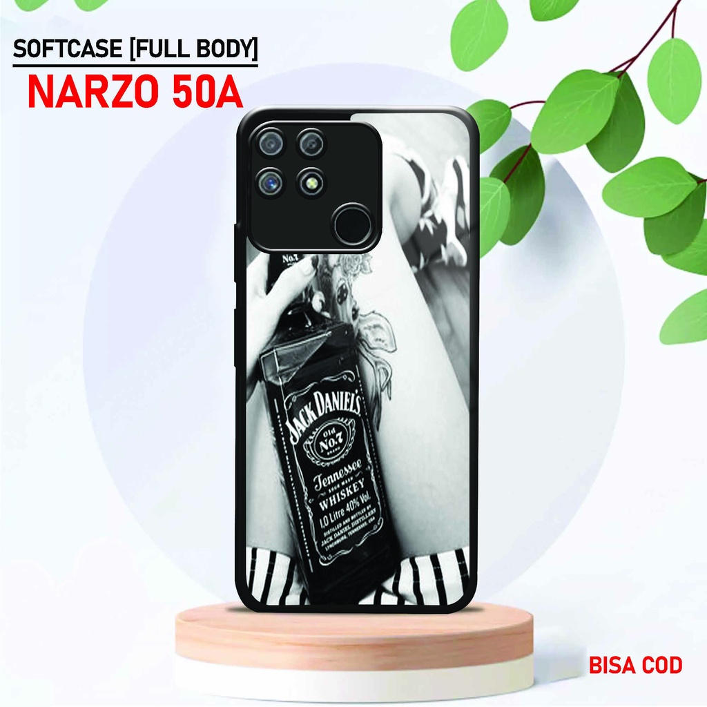 Softcase Kaca Kilau Realme Narzo 50A - ( SC 49 ) Case Full Body Realme Narzo 50A - Silikon Glossy Re