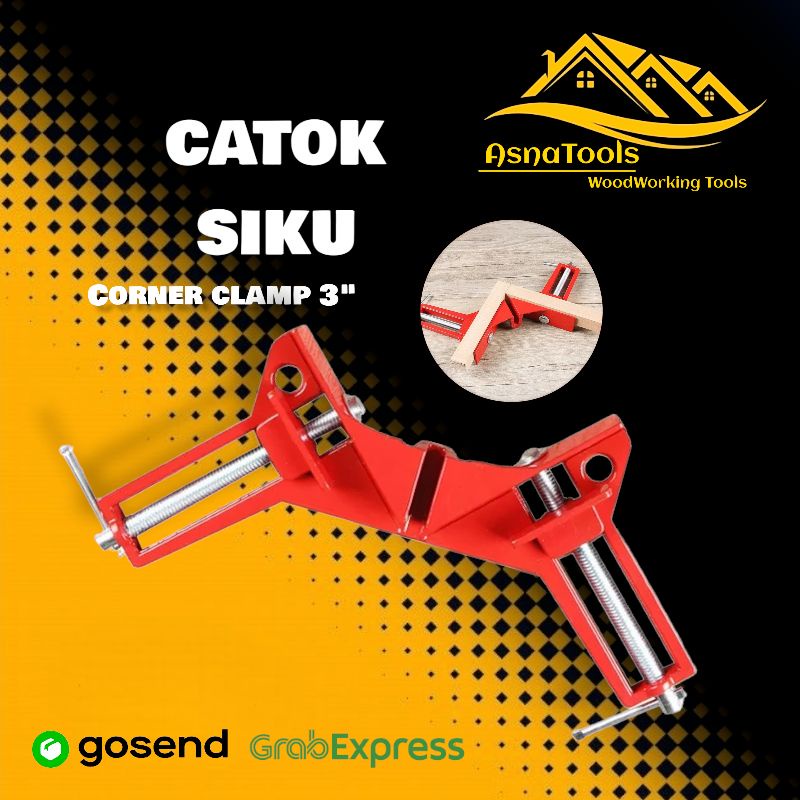 Alumunium Corner Clamp Klem Siku sudut 90° Dengan Bahan Lebih Tebal dan Kokoh