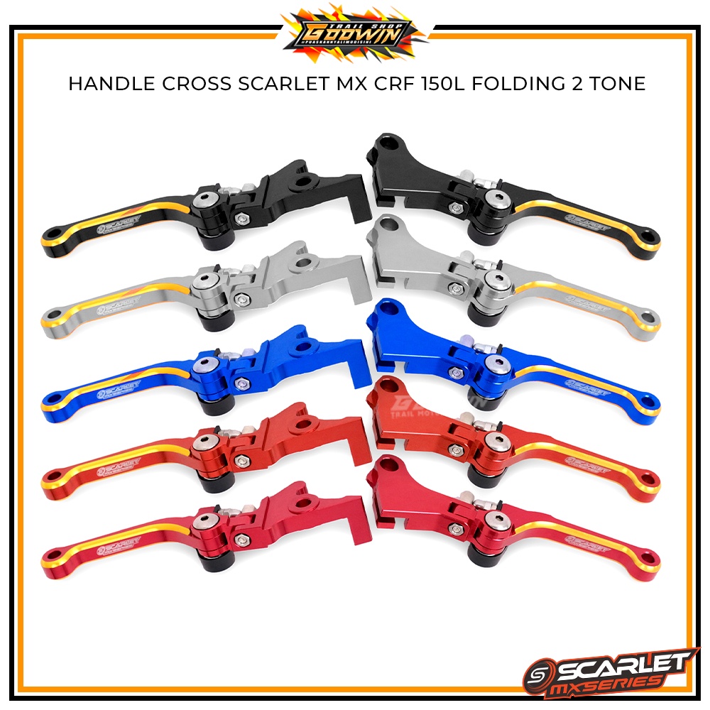 Brake Level Tuas Rem Gear Lever Shift Tuas Persneling Cover Gear Rantai Chain Stabilizer Footsteps Trail Pijakan Kaki Handle Grab Handle SCARLET MX CRF 150 L