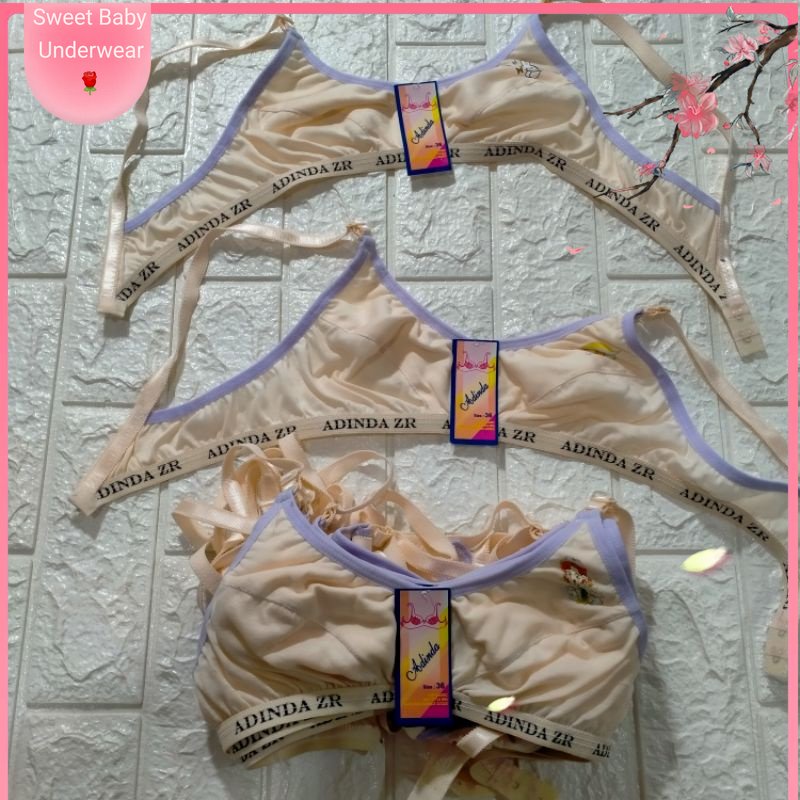 1 PCS BRA PELAJAR ADINDA || BH ADINDA PELAJAR || BRA PELAJAR TANPA BUSA