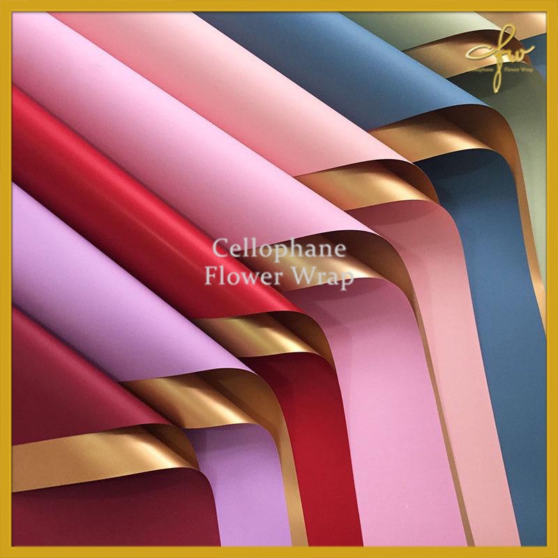 

Kertas Buket Gold BiColor Cellophane Flower Wrapping