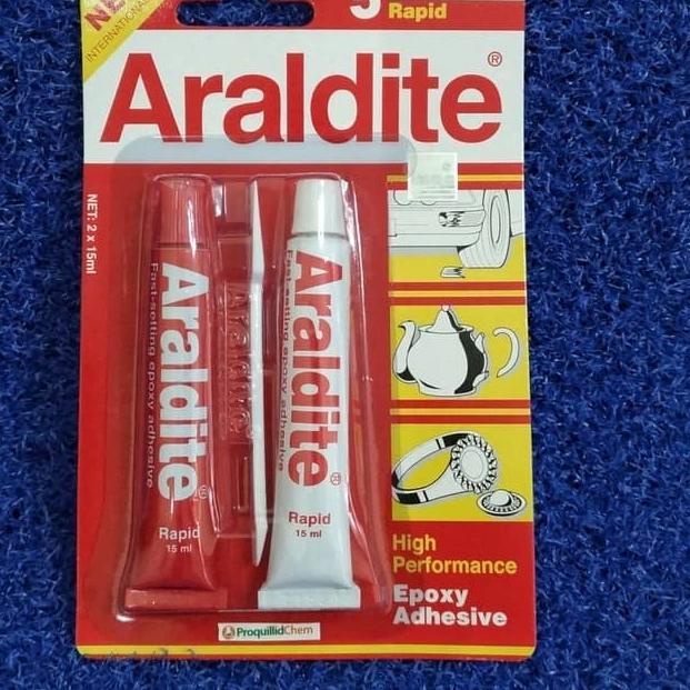 

LEM BESI ARALDIT ARALDITE MERAH EPOXY 5 MENIT RESIN+HARDENER ADHESIVE