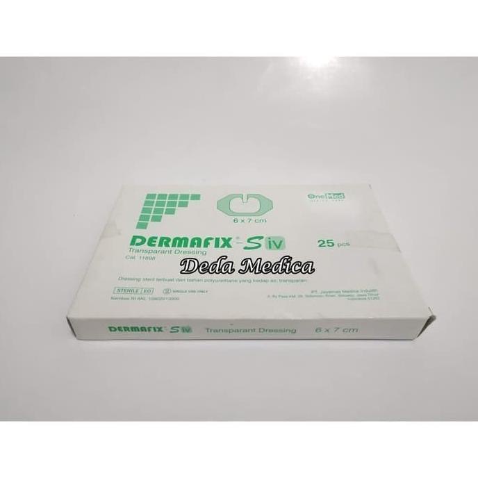 Dermafix S Iv OneMed Plester Infus Transparan Dressing 6X7 cm One Med