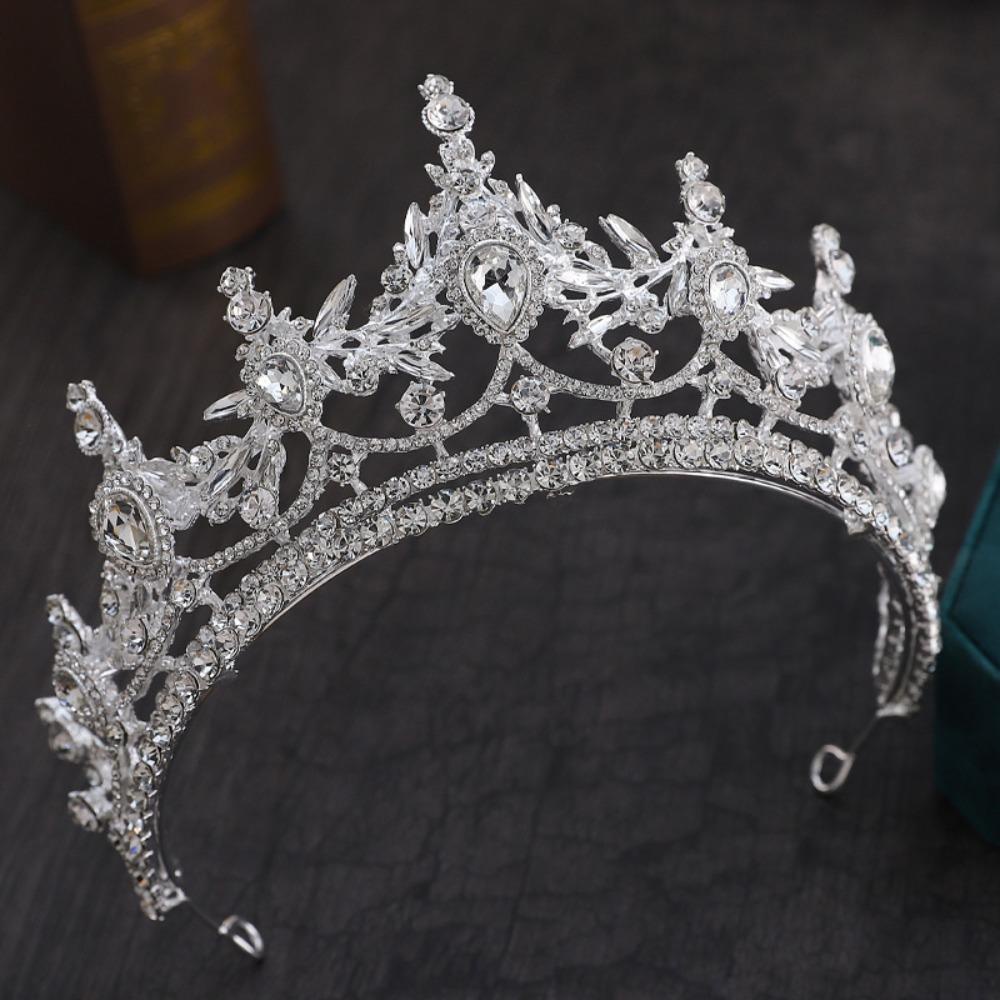 NEEDWAY Needway Tiara Berlian Elegan Prom Cantik Hiasan Kepala Bando Rambut Hoop Untuk Wanita zinc alloy Gaya Korea Tiaras