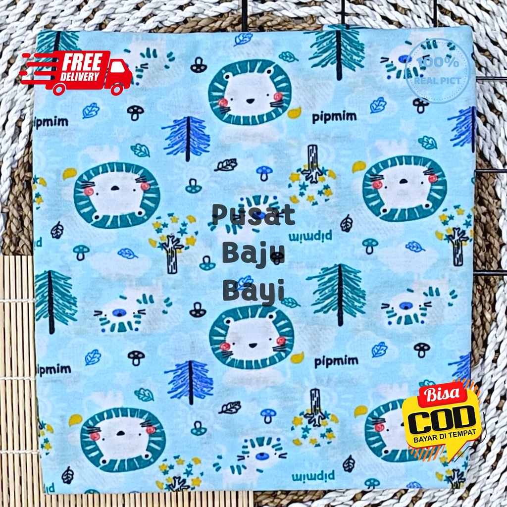 3 pcs Bedong Bayi Motif Premium Bisa Boy and Girl merk Pip Mim SNI - Printing