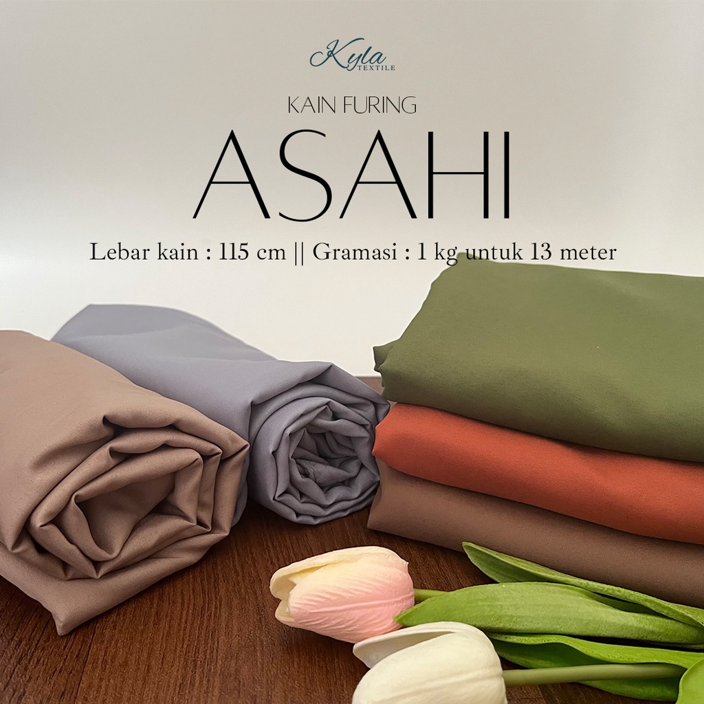 1/2 METER KAIN FURING ASAHI BAHAN PURING