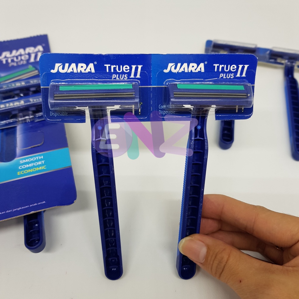 ENZ ® Alat cukur kumis / alat cukur jenggot / alat cukur rambut / pisau cukur / silet cukur / shaving /ALAT CUKUR - 2SILET - BIRU - KUMIS JENGGOT DLL 1086