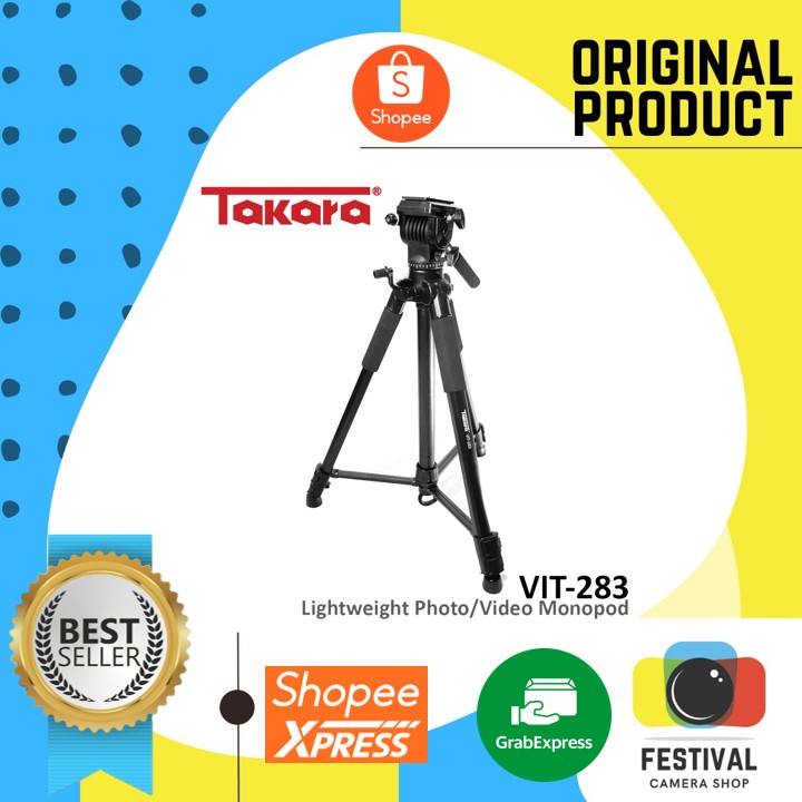 Takara VIT-283 Fluid Head Video Tripod