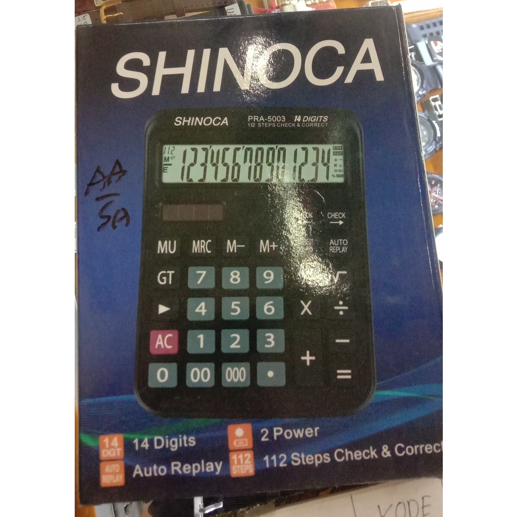

KALKULATOR SHINOCA PRA 5003 14 DIGITS