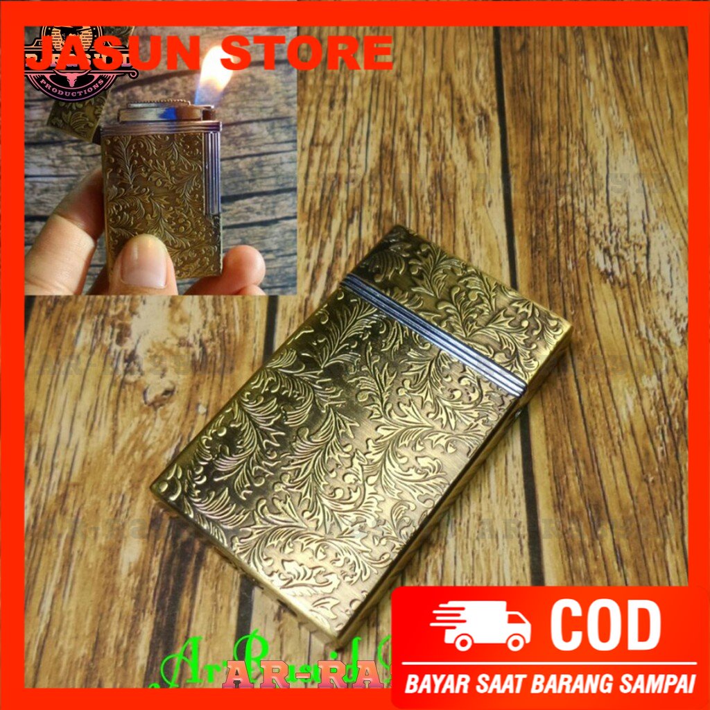 Bisa COD! Korek Api Dupont Api Gas Motif St. Dupont Batik Oramen 3574