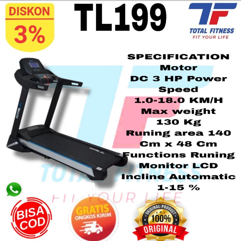 Treadmill Elektrik TL199