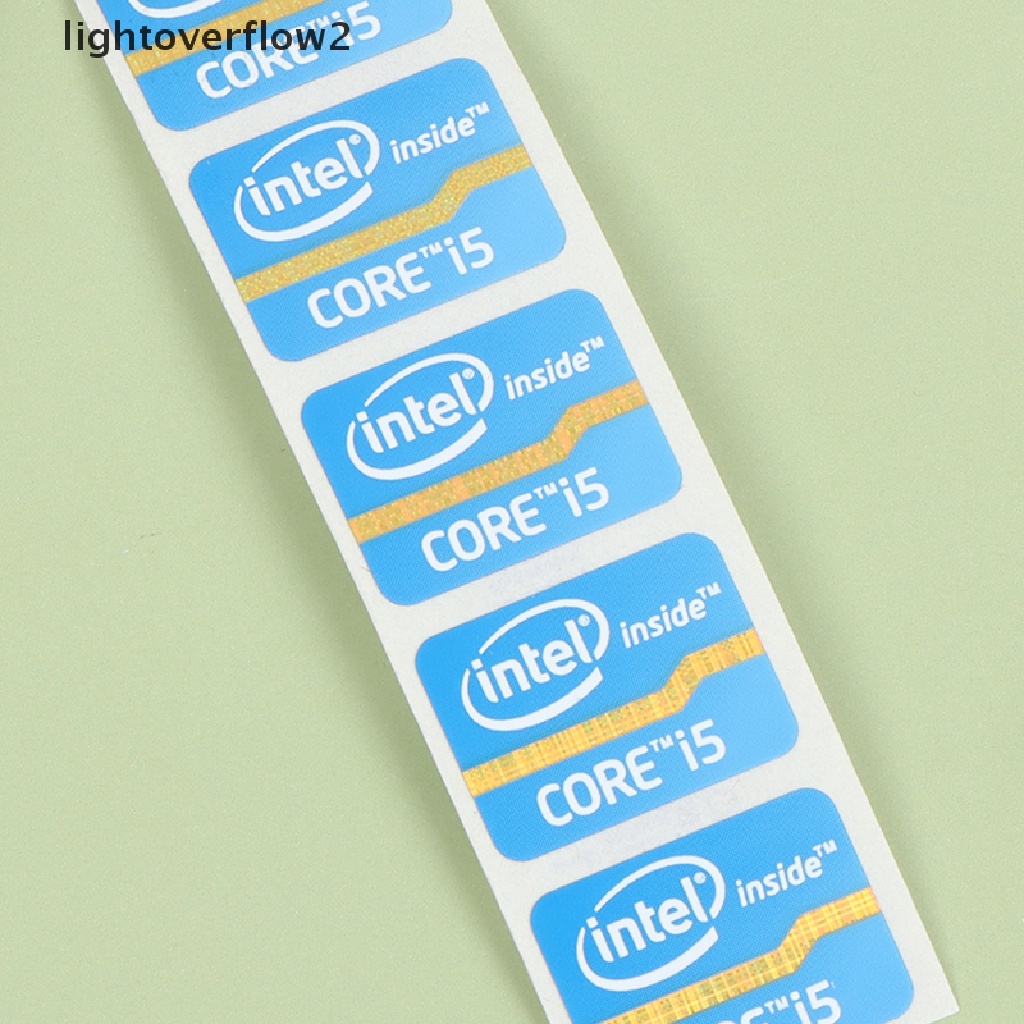 (lightoverflow2) Stiker Logo Ultrabook Untuk Laptop Intel Core i3 i5 i7