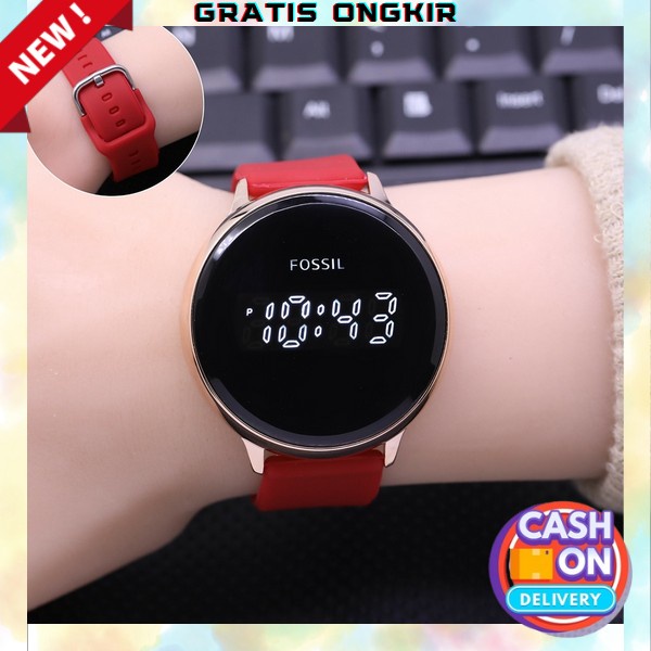 Jam Tangan Sporty Wanita Cewek Elegan Anti Air Terbaru Branded Cewe Perempuan Digital Original Ori J
