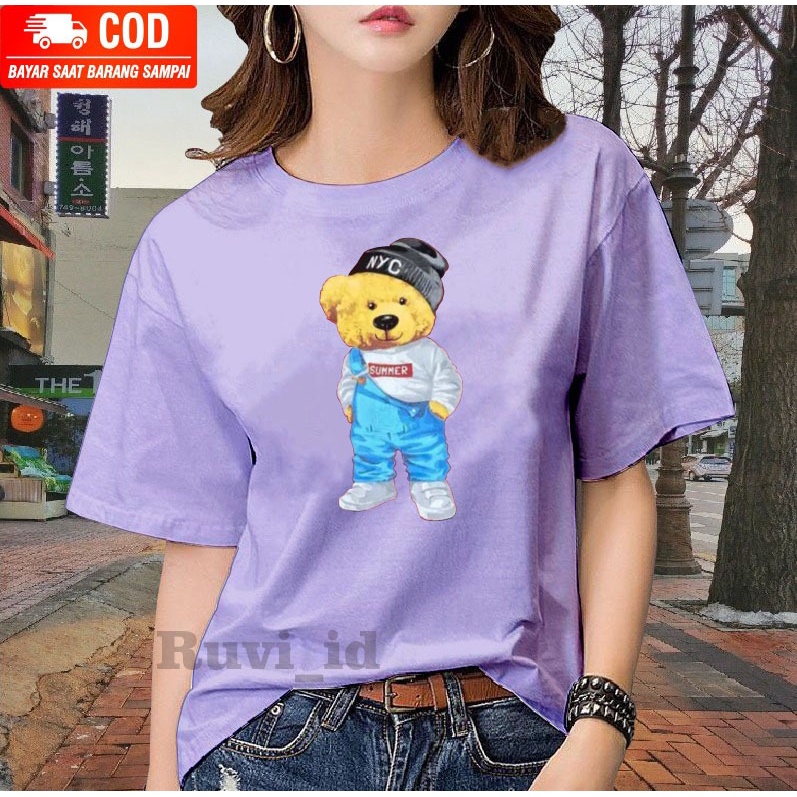 Ruvi_id-KAOS DISTRO / BELI 3 GRATIS HEADSET EXTRA BAS / KAOS WANITA / KAOS TEDDY BEAR HITS VIRAL / KAOS PRIA / KAOS WANITA KOREAN STYLE / KAOS IMPORT / KAOS OBLONG / BLUS / T-SHIRT / ATASAN KEKINIAN / KAOS KATUN COMBED / KAOS OVERSIZE / KAOS MURAH