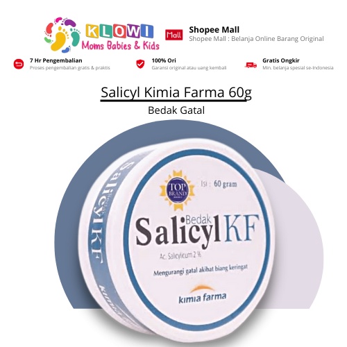 Bedak Salicyl Kimia Farma 60 Gram Obat Gatal Dan Alergi / Bedak Salicylic Acid