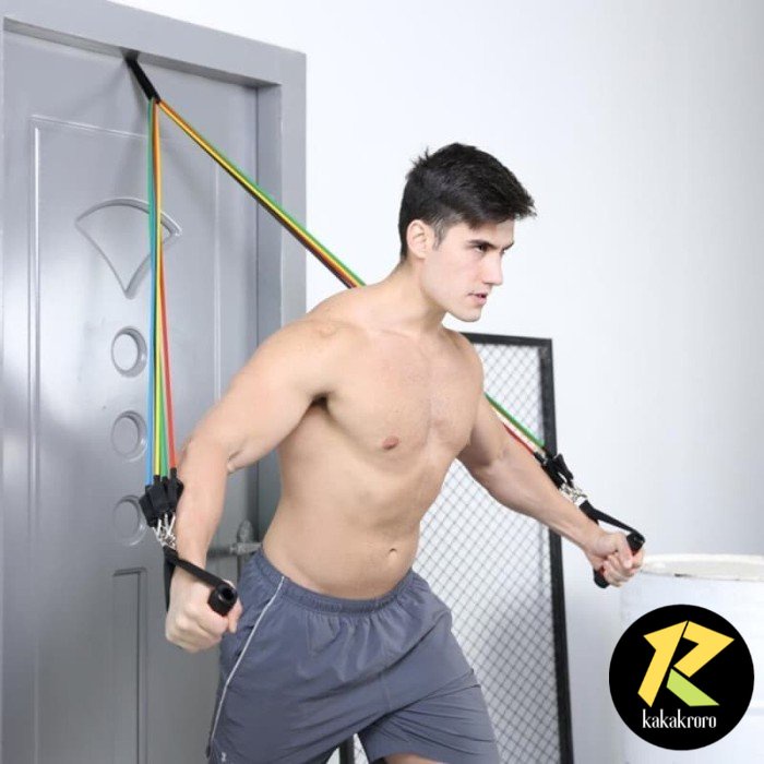 Set Tali Olahraga Pintu Serbaguna/ 11 set alat Fitness dan Gym Dirumah