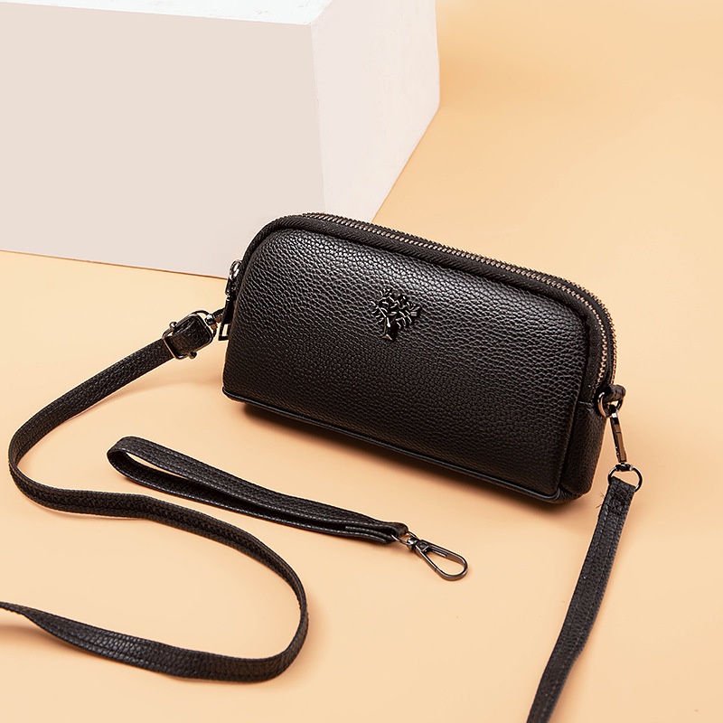 TAS SELEMPANG WANITA IMPORT KULIT HITAM TERVIRA TA677B5 TALI PENDEK KECIL KOREA FASHION SIMPLE SLING BAG REMAJA KEKINIAN BRANDED PREMIUM CEWEK MURAH BATAM