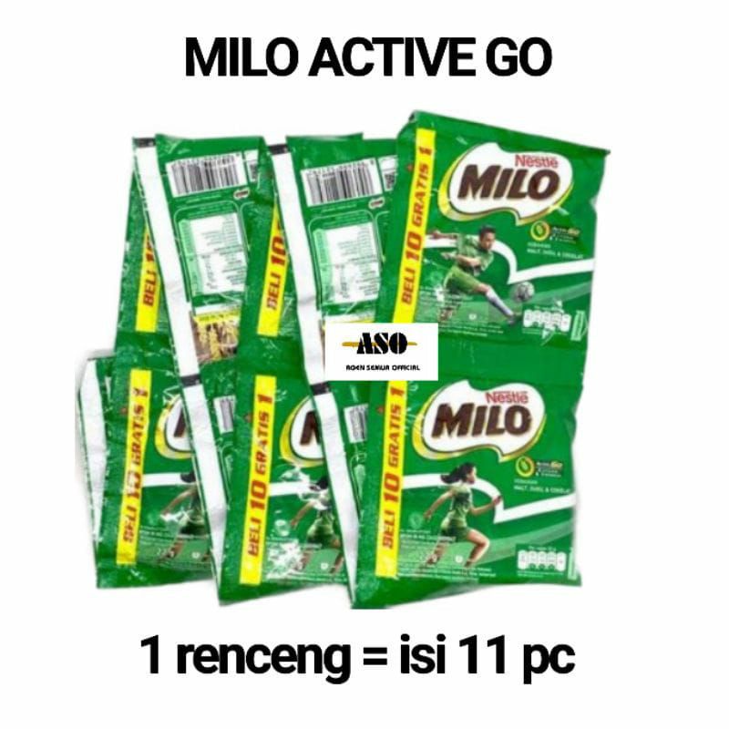 

MILO ACTIV - GO susu bubuk sachet 20 gr rencengan (isi 11 pc)