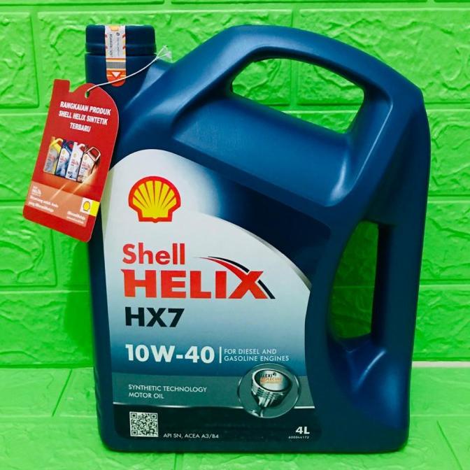 Oli Shell Helix Hx7 10W-40 4 Liter