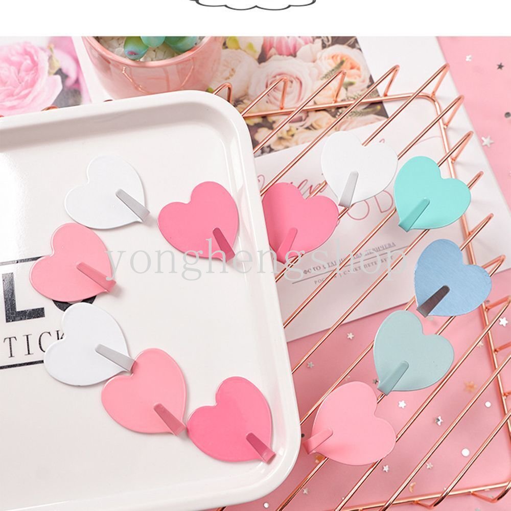 Kait Dinding Bentuk Hati Gaya Nordic Untuk Kamar Mandi / Dapur