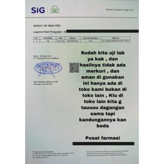 BIBIT PEMUTIH ORI GRADE A bau obat / BIBIT CEPUK A+ / BIBIT PEMUTIH NON BRAND tangan pertama