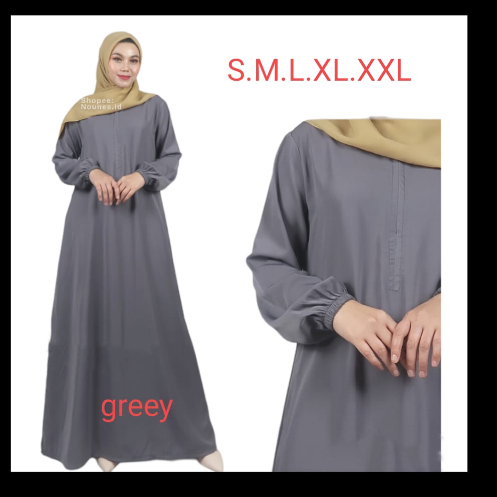 gamis abaya/gamis tangan karet(BISA COD)