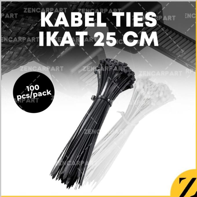 

Kabel Tis 10 cm Cable Ties Tie Tali Alat Pengikat Pendek Putih 100 pcs
