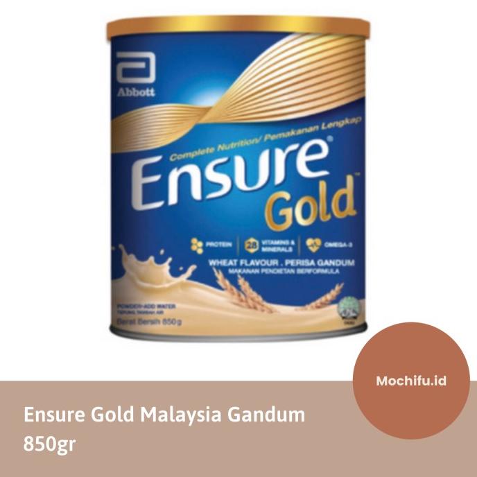 

[ COD ] ABBOTT ENSURE GOLD GANDUM WHEAT 850gr SUSU LANSIA IMPOR MALAYSIA ORI