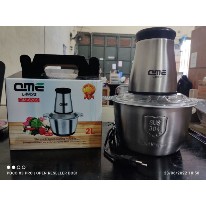 blender daging stainless QME QM620s 4 mata pisau / blender serbaguna