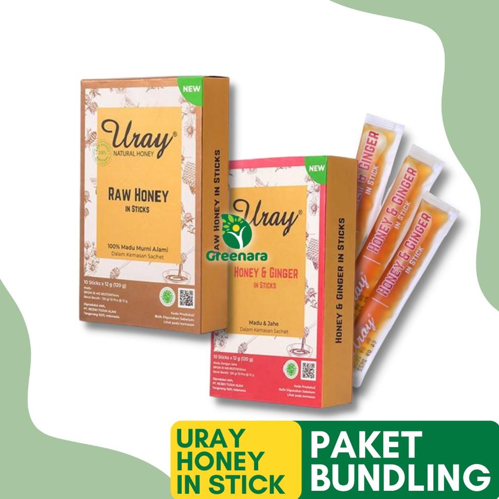 

✨STAR✨ PAKET Madu Uray Stick (Original & Ginger / Raw Honey Madu Lebah Hutan serbuuu !