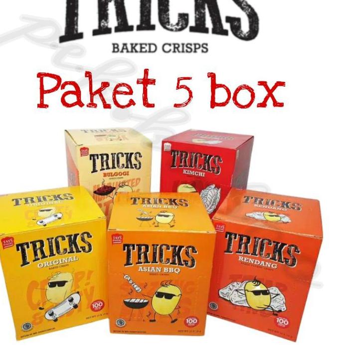 

Recomend ! Tricks Paket Kombinasi 5 Box Original BBQ Kimchi Rendang Bulgogi ✔