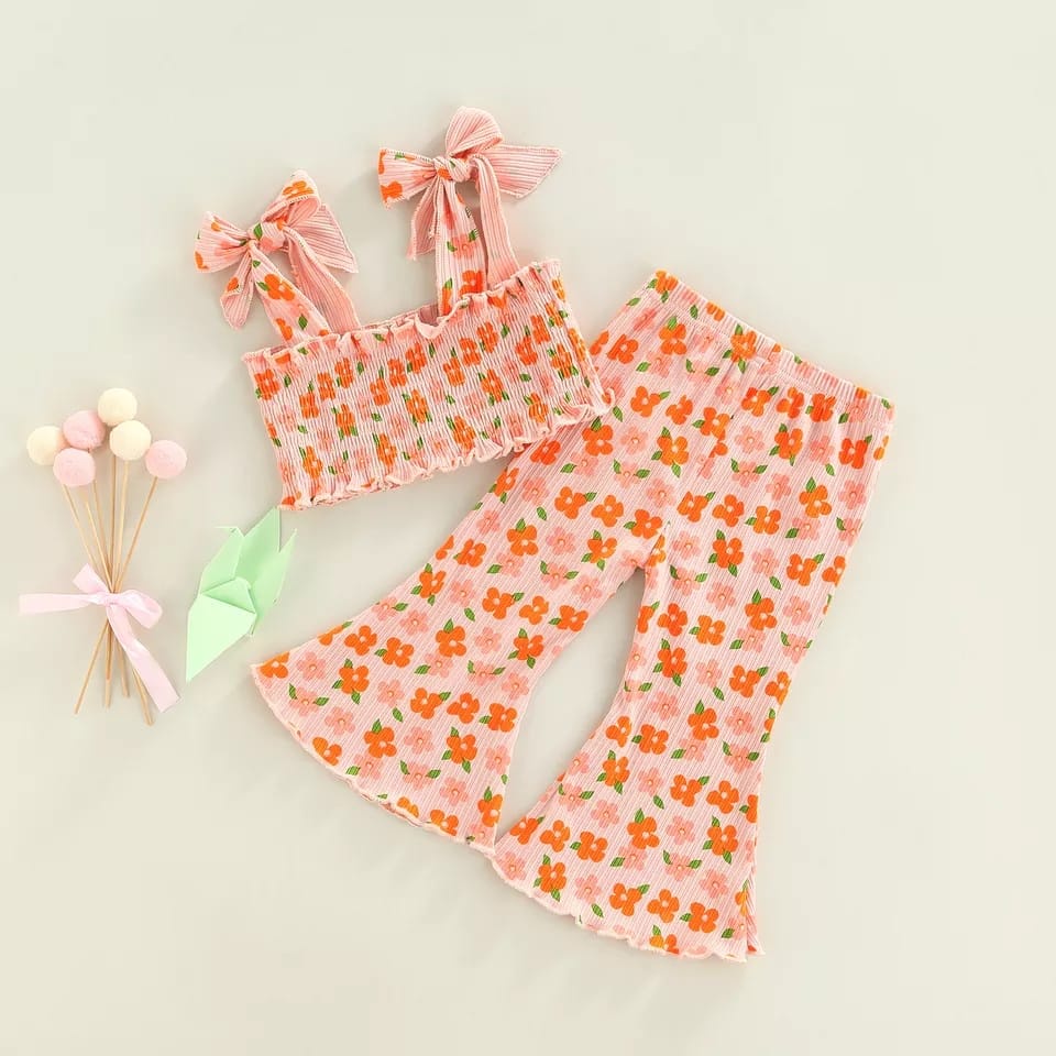 BEFAST - ZTL OOTD Setelan Anak QILIA / SETELAN ANAK MAGENTA / Setelan Kekinian Anak perempuan / Oneset Terlaris / Pakaian Santai Casual Anak / Oneset Motif Bunga / Trendy / Fashion Anak-Anak Perempuan Terbaru / Setelan Anak Lucu