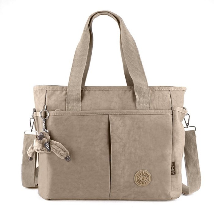 PROMO TAS WANITA Tas kipling selempang wanita 2in1 / KIPLING BESAR / IMPORT / 13128 - khaki, M KEKIN