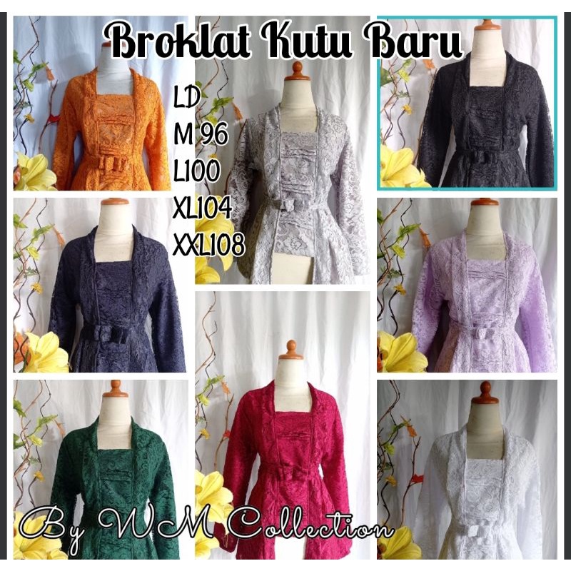 WM<Kebaya Broklat Full Puring Kutu Baru Kebaya modern Kebaaya Among Tamu Kebaya wisuda Kebaya Reseps
