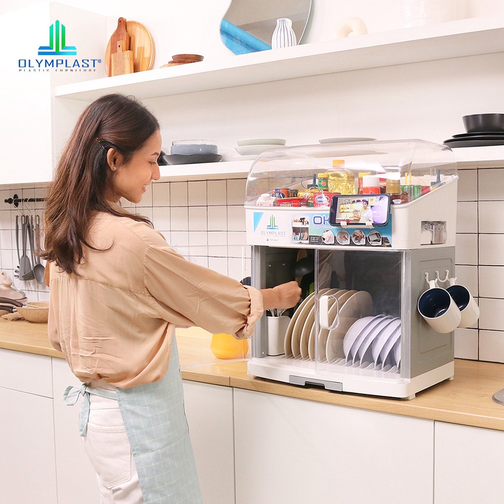 RAK PIRING SERBAGUNA / RAK DAPUR OKS OLYMPLAST