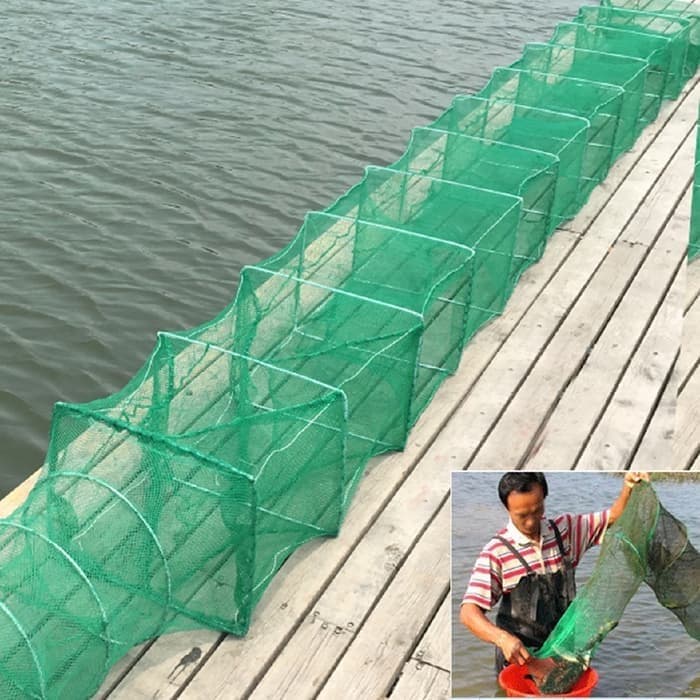 Jala Bubu Naga 6,8 meter Kagawa Fishing Net 17 Ruas Ramai Pancing