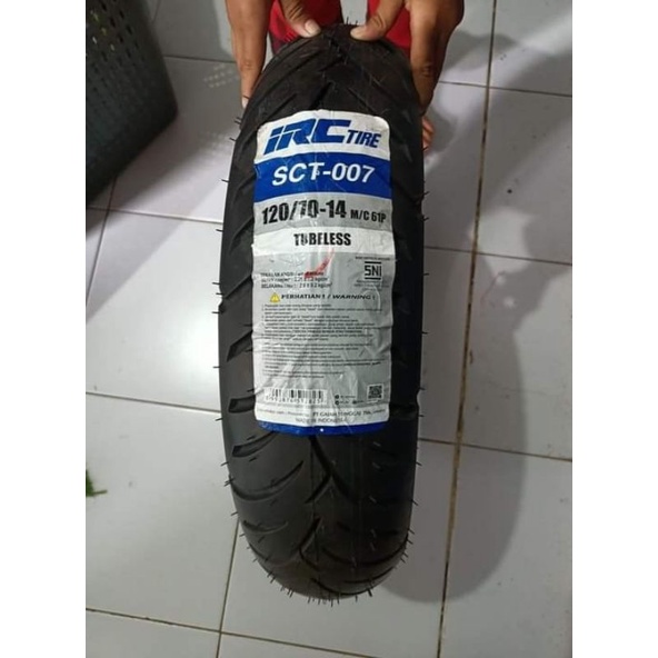 BAN PCX VARIO 160 IRC SCT007 120/70 RING 14 TUBELES